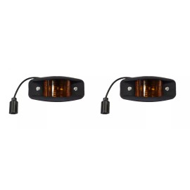 HMMWV Side Marker Light Kit (4) LED Military truck 24V Humvee M35A2 LMTV BLACK
