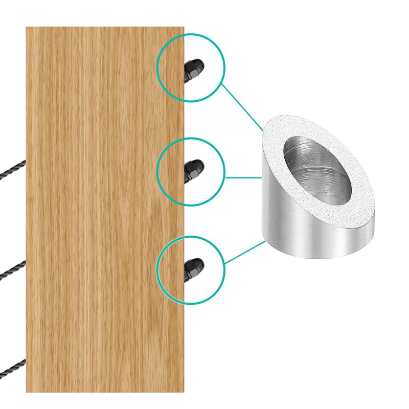uxcell 10 Pcs 3/8" 37 Degree Angle Beveled Washer, T316
