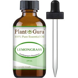 Lemongrass Essential Oil 2 oz 100% Pure Undiluted Therapeutic Grade for Aromatherapy Diffuser, Natural Healthy Skin, Body and Hair Growth