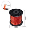 Bosuya Trimmer Line Trimmer Line Lawn Mowing Line 2.4 mm
