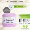 MeriWoolArt Bouquet Cotton Yarn Lilac - 100% Cotton - Crochet
