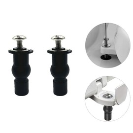 2 Pack Universal Toilet Seat Hinge Bolt Screw Blind Hole Fixing Expanding Rubber Bolt Top Fix Nuts Screw for Top Mount Toilet Seat Replacement Parts Kit