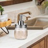 Amolliar 10 OZ Mason Jar Liquid Soap Dispenser, Stainless Steel
