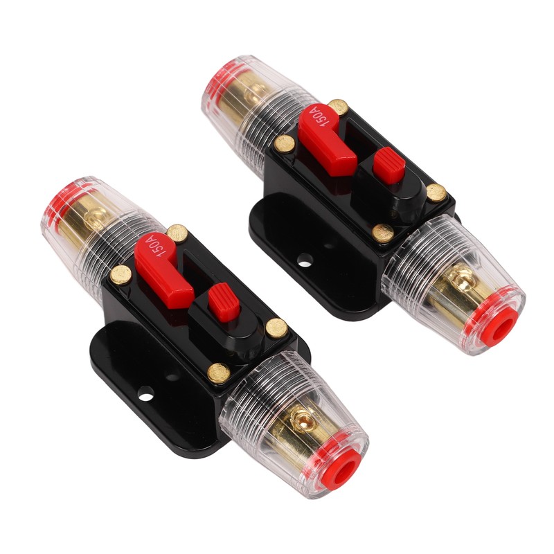 12‑24V Inline Circuit Breaker with Manual Reset Fuse Holder Battery