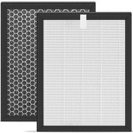 KQ-36 HEPA Replacement Filter, Compatible with Aucleia KQ-36 Air Purifier, H13 3-in-1 HEPA Filter High-Efficiency Carbon Filtration 1-Pcs
