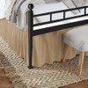 Split Corners Dust Ruffled Bed Skirt with Platform Three Sided