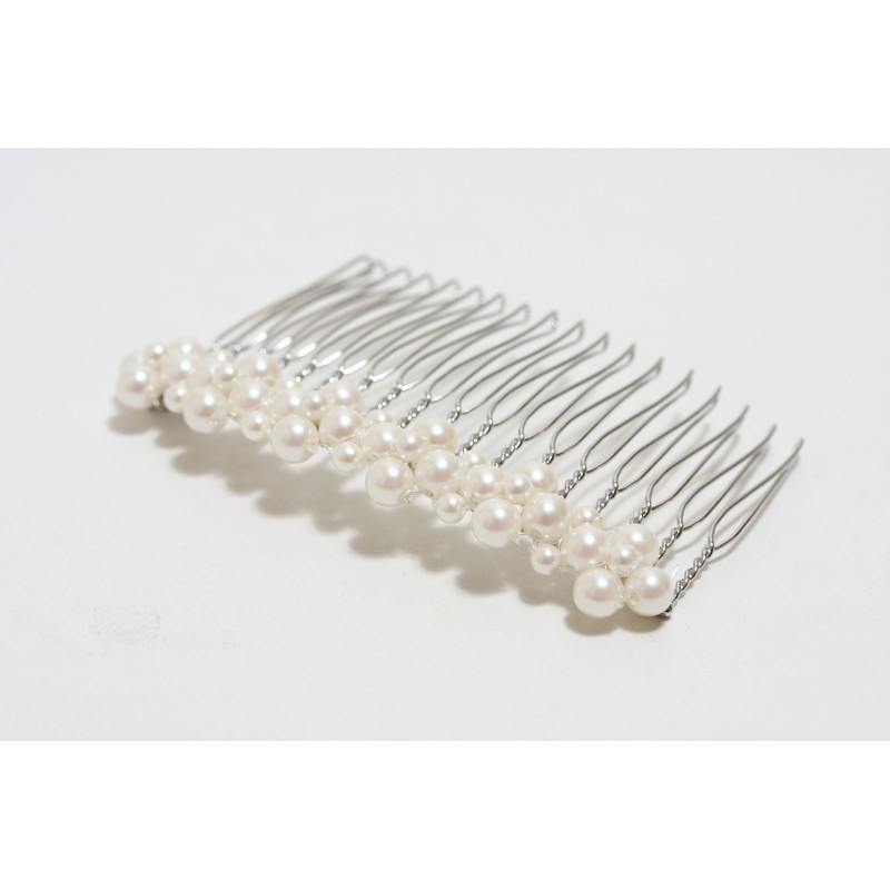 Hasegawa Pearl Comb Party Hair Ornament, Made in Japan, k-52