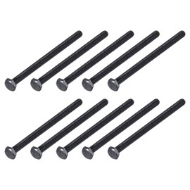 METALLIXITY Hex Head Bolts (1/4-20 x 6) 20Pcs, 304 Stainless Steel 18-8, Fully Threaded, External Hex Drive, Hex Head Screw Bolt, Black Oxide