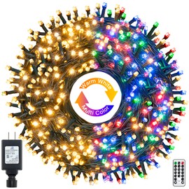 Ollny Christmas Lights, 210FT 640LED Color Changing Christmas Tree Lights with 11 Modes Remote Control, Waterproof Outdoor Christmas Lights for Outside Indoor Patio Weddings Xmas Decorations