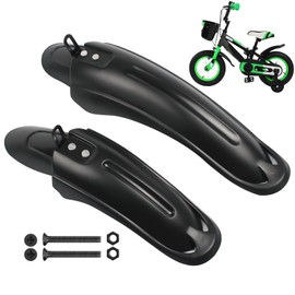 Orrdiffi 1 Pair of Durable Bicycle Mudguards, Environmentally Friendly Bicycle Accessories, Mudguard Mountain Bike for 12 Inch Children's Bikes, to Protect Against Splash Water, Black