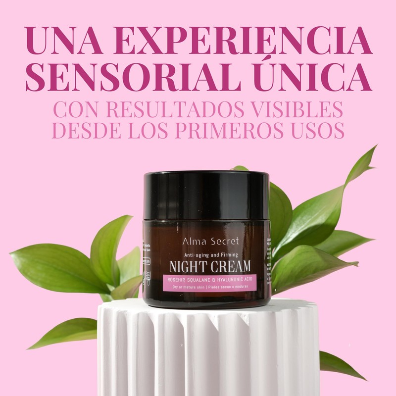 Alma Secret Multi-reparadora Noche Antiedad con Rosa Mosqueta, Escualano