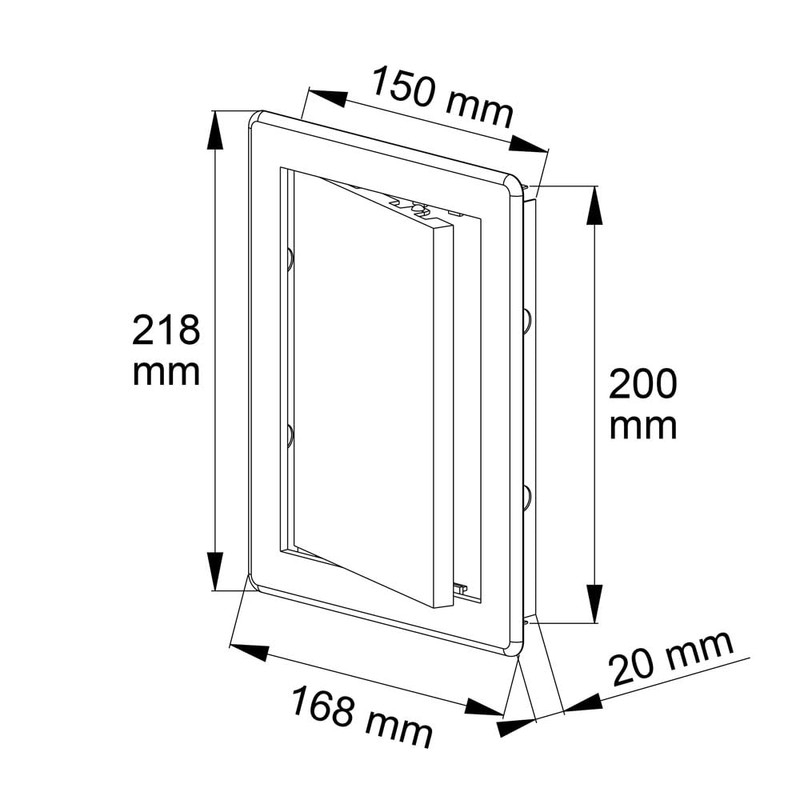 Awenta DT11SS Door Panel Satin Silver