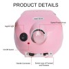 Amoladora De Uñas Profesional 35000 Rpm Color Rosa Pálido