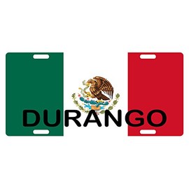 Fast Service Designs Mexico Flag DURANGO License Plate Emblem