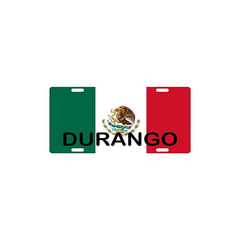 Fast Service Designs Mexico Flag DURANGO License Plate Emblem