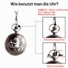 BOSHIYA Men's Pocket Watch Fullmetal Alchemist Vintage Steampunk Quartz Pocket
