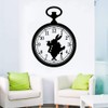 Children Adorable Cartoon Wall Decal Decoration Alice in Wonderland White