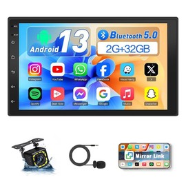 2+32GB for Nissan Versa 2007-2017 Android 13 Car Stereo 7" Touchscreen Wireless Carplay Android Auto DSP Bluetooth GPS Navigation FM with Reverse Camera