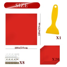SietDESEO 20 Sheets Red Puzzle Saver, Preserve 3 X 1000 Jigsaw Puzzle Adhesive Sheets, Peel and Stick Puzzle Saver, No Stress & No Mess Puzzle Glue Sheets and Frame to Preserve Your Finished Puzzle