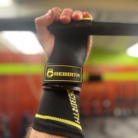 Hand Grips for Cross Training Gymnastics weightlifting for Men and Women - Gloves and Wristbands included. Size XL
