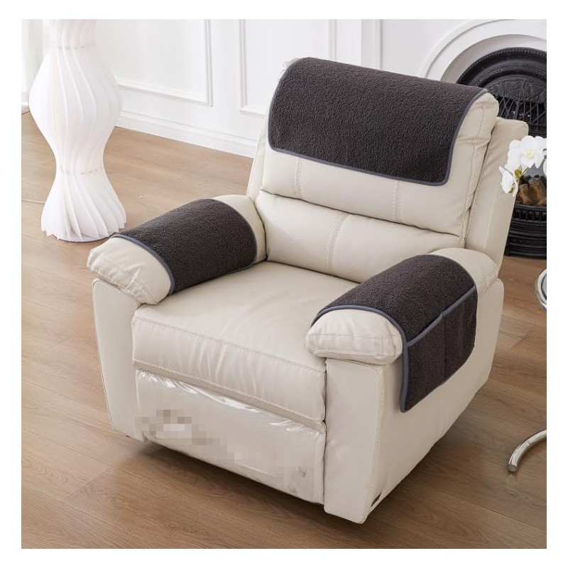 3 Pcs Recliner Covers Armrest Covers for Recliner Chair with