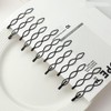 12Pcs Black Hair Bobby Pins, Mini Invisible Bangs Clips, Fashion