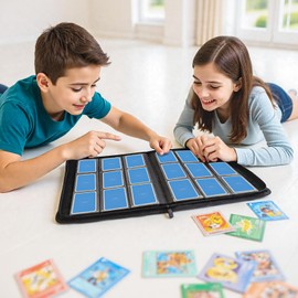 Jzzuau Card Binder 9 Pocket, Zip MTG Card Binder with 540 Side Loading Pocket, PU Cover Trading Card Binder, Collectible Albums Card Folder for MTG, TCG, Sports Cards (Pink)