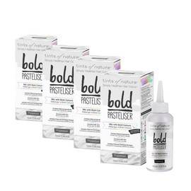 Tints of Nature Bold Pasteliser Semi-Permanent Hair Dye Strengthening and Hydrating - Quad Pack