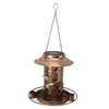 Solar Bird Feeder for Outdoors Hanging IP65 Waterproof Warm Light