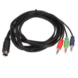Mini DIN to 3.5mm Cable, Mini DIN 9 Pin to DC 3.5mm Sound Cord for Speakers, HiFi Equipment, Stereo Systems, DJ Mixing Amplifiers, Power Amplifiers