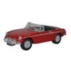 Oxford MGB in Tartan Red 1:76 railway scale diecast model