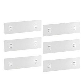 PUSDON Hanging Storage Baskets Accessory, Adhesive Strips with Hooks*6