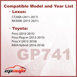 EPAuto GP741 (CA10741) Hybrid Engine Air Filter, Replacement for Toyota Prius, Prius V, Prius Plug-In, RAV4 Hybrid, Lexus CT200h, NX300h – Fits Select Models 2010-2021