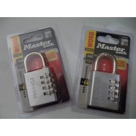 Master Lock 2 Master Lock 1-9/16in. Wide - Word Combination Padlock 643DWD