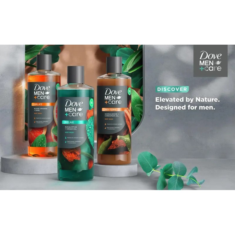 Gel De Baño Dove Men+care Sandalwood + Cardamomo, 770 Ml