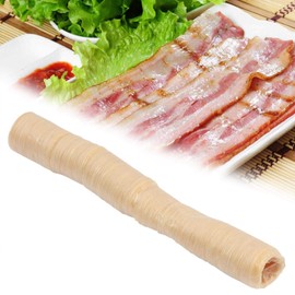 Sausage Casing, Cantonese Sausage Casing Drying Edible Sausage Casing Protein Casing for Flavorous Homemade Sausages Ham, Diameter 1.2in Length 45.9in