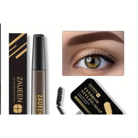 zaueen eyebrow Pen, Microblading Brow Pencil brunette (jet black)