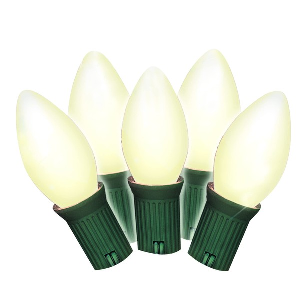 Brite Star Vintage Christmas String Lights Frosted C7 25 Feet