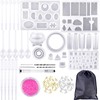 83pcs/set Silicone Jewelrys Making Molds Handcraft Casting Diamonds Pendant Mold