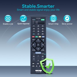 ZWP RM-GA024 Replacement Remote Control fit for Sony Bravia TV KLV-32R402A KLV-32R407A KLV-32R422A KLV-46R452A KDL-32R300B KDL-32R304B KDL-40R350B KLV-24R402A KLV-24R422A KLV-32R302B KLV-32R306B