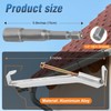 10 Pcs 5 Inch Gutter Hangers with a Pre-Inserted Rust