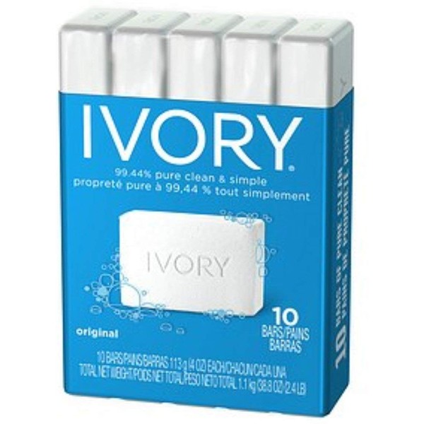 Ivory Soap, Original 4 oz Bars 10 ea (Pack of 6)