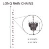 SMQLJXC 8.5Ft Hummingbird and Cup Rain Chain Outdoor Decorative Rain
