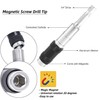 Gasea 3 Packs Magnetic Rotary Screw Drill Tip, 1/4 inch