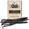 10 Organic Madagascar Whole Vanilla Beans, Grade A Pods, Premium