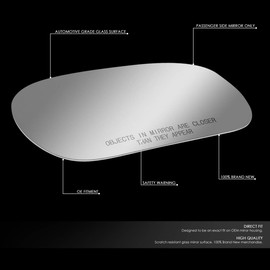 Auto Dynasty Right Side Door Rear View Mirror Glass Lens Replacement Compatible with 1997-2011 Ford Crown Victoria/Grand Marquis