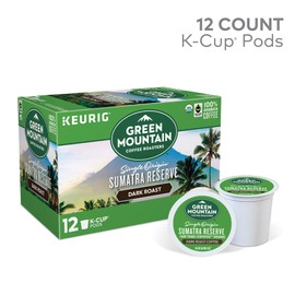 Green Mountain Coffee Roasters Sumatra Reserve Keurig Single-Serve K-Cup Pods, Dark Roast Coffee, 12 Count