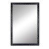 CULER Black Wood Wall Mirror for Bathroom,Rectangle Rustic 20 x
