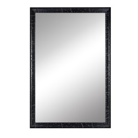 CULER Black Wood Wall Mirror for Bathroom,Rectangle Rustic 20 x 30 inch Hanging Vanity Farmhouse Mirrors with Wooden Frame for Living Room,Bedroom,Entryway