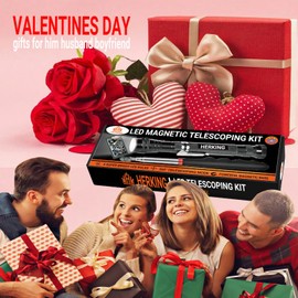 Mens Valentines Day Gifts for Him Telescoping Magnetic Pickup Tool Set - Inspection Mirror, Birthday Gifts for Men Dad Boyfriend Husband Mens Gifts Ideas 2-Pack
